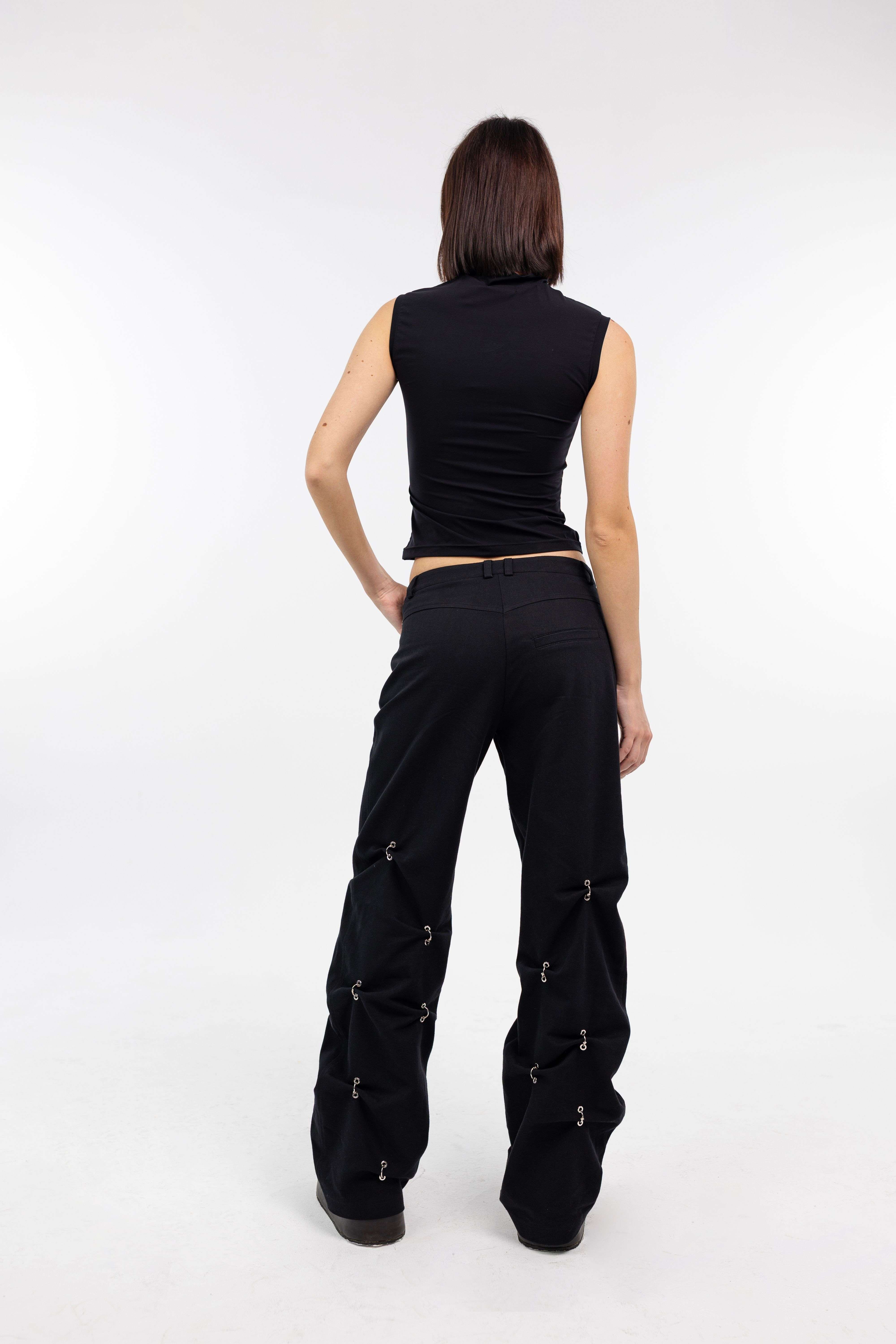 Брюки PIERCING чёрные SKVO — A72 A7285