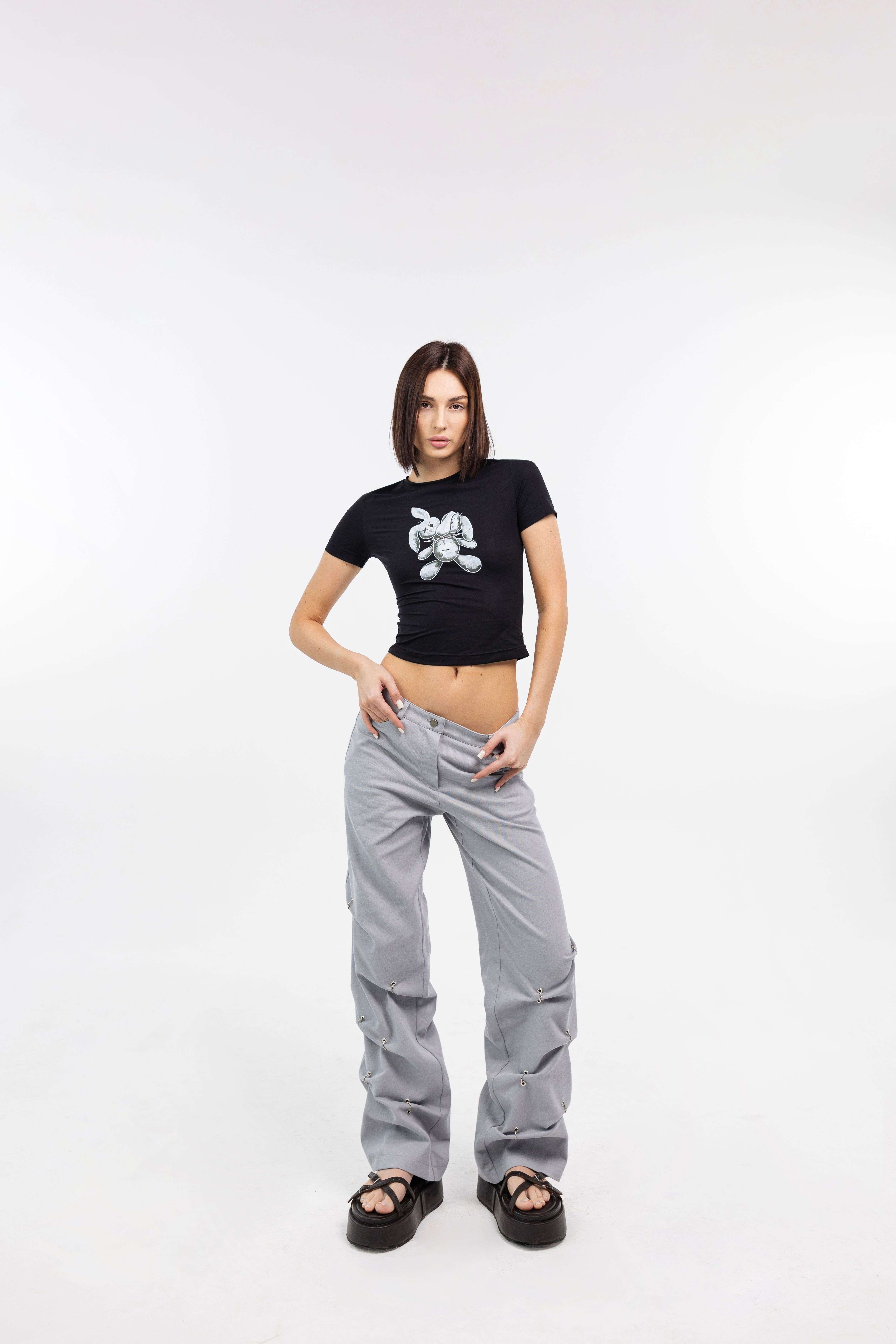 Брюки PIERCING серые SKVO — A72 A7469