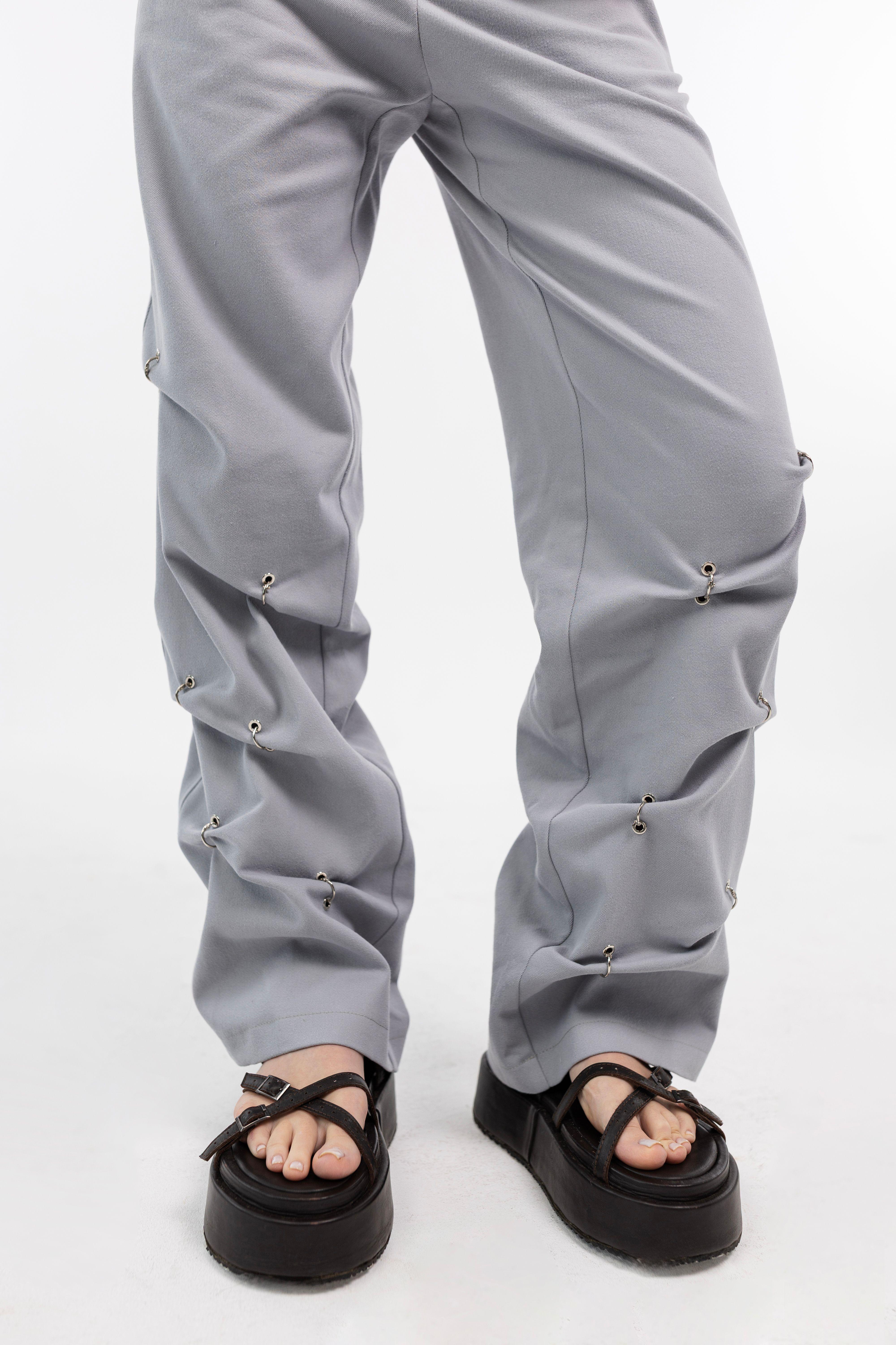 Брюки PIERCING серые SKVO — A72 A7476