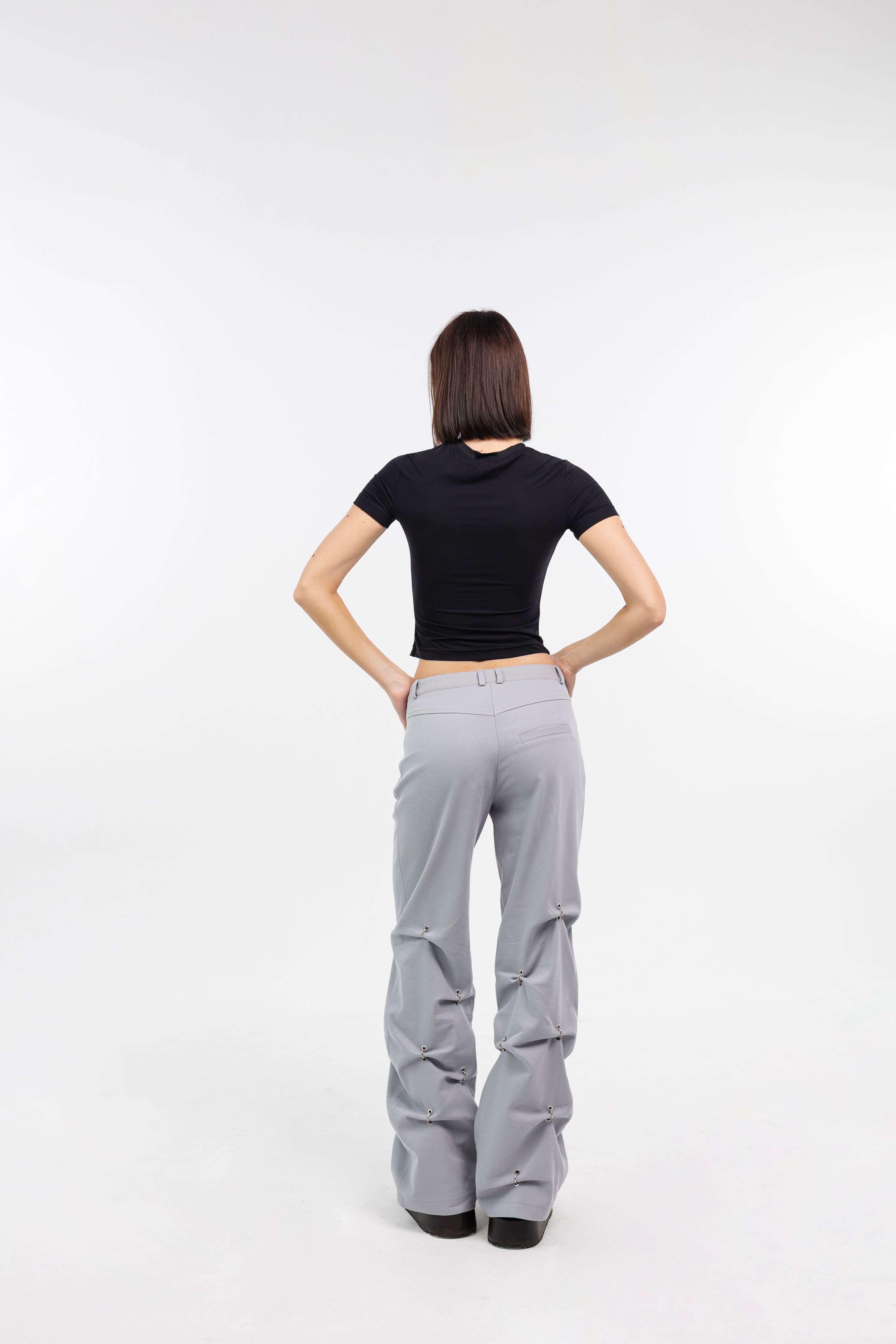 Брюки PIERCING серые SKVO — A72 A7491